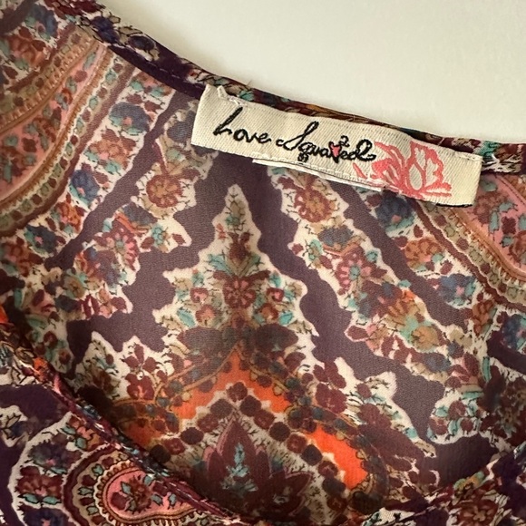 Love Squared Tops - Lovely Multicolor Paisley Top